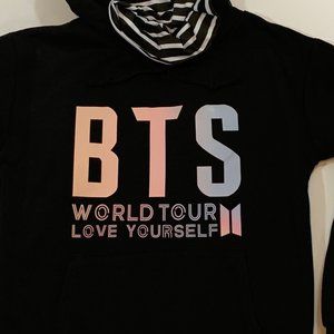 BTS LOVE YOURSELF Medium Hoodie Black World Tour Sweatshirt NEW